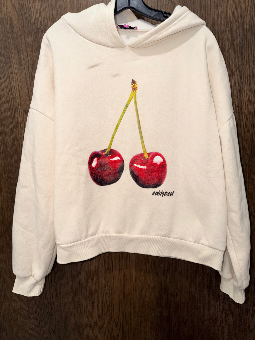 Edikted Women's Mon Cherry Hoodie Size Medium