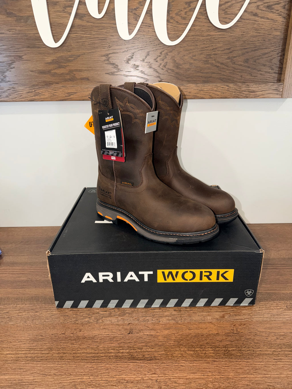 Ariat WorkHog Waterproof Composite Toe Work Boot Size 10 EE Wide New