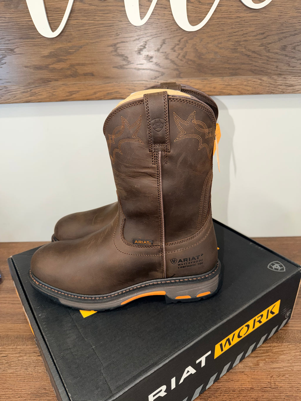 Ariat WorkHog Waterproof Composite Toe Work Boot Size 10 EE Wide New