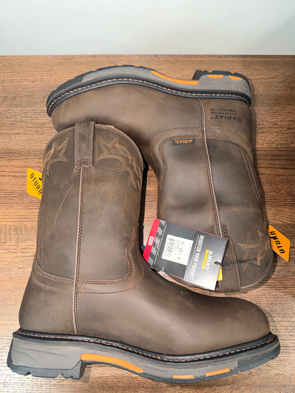 Ariat WorkHog Waterproof Composite Toe Work Boot Size 10 EE Wide New