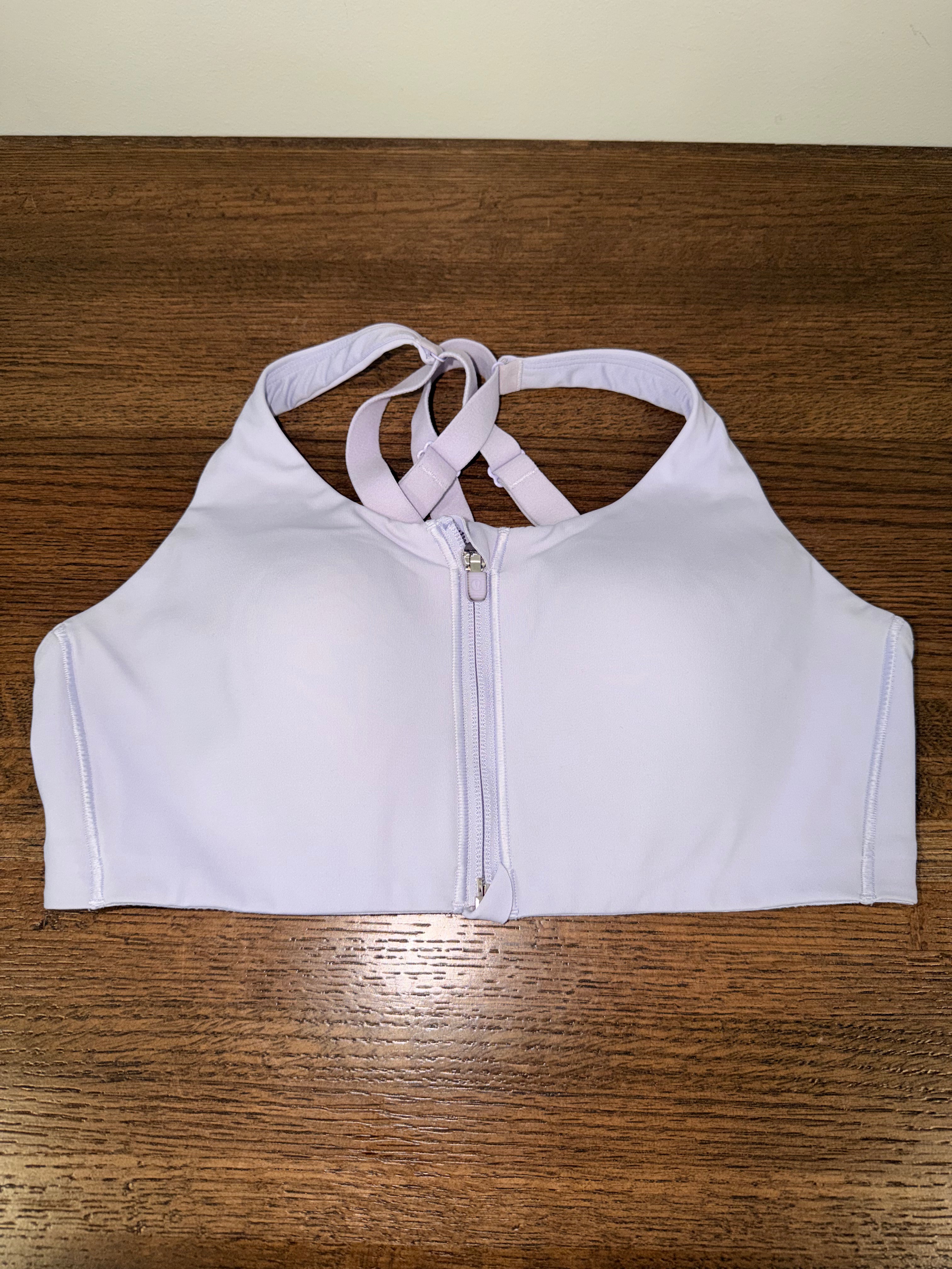 Lululemon Women’s Energy High Support Zip Front Bra 36C