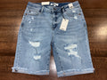 Judy Blue Women's Distressed Burmuda Shorts Size XL NWT
