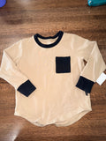 Little Bipsy Long Sleeve Pocket Tee T-Shirt Size 2T-3T