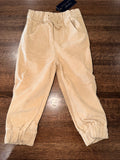Little Bipsy Boys Tan Corduroy Joggers Size 3T NWT