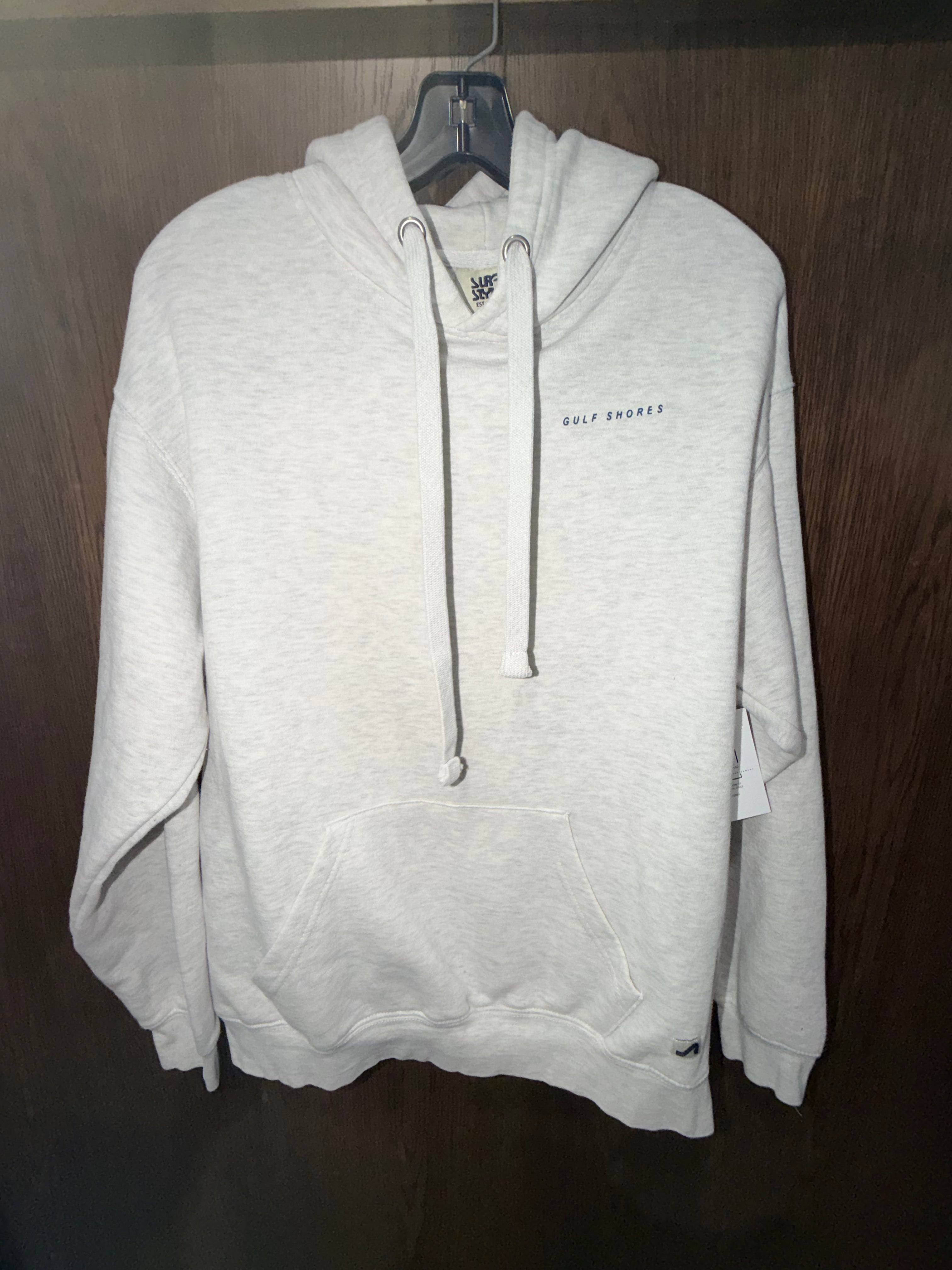 Surf Style Gulf Shores Patchwork Stars Hoodie Size Medium
