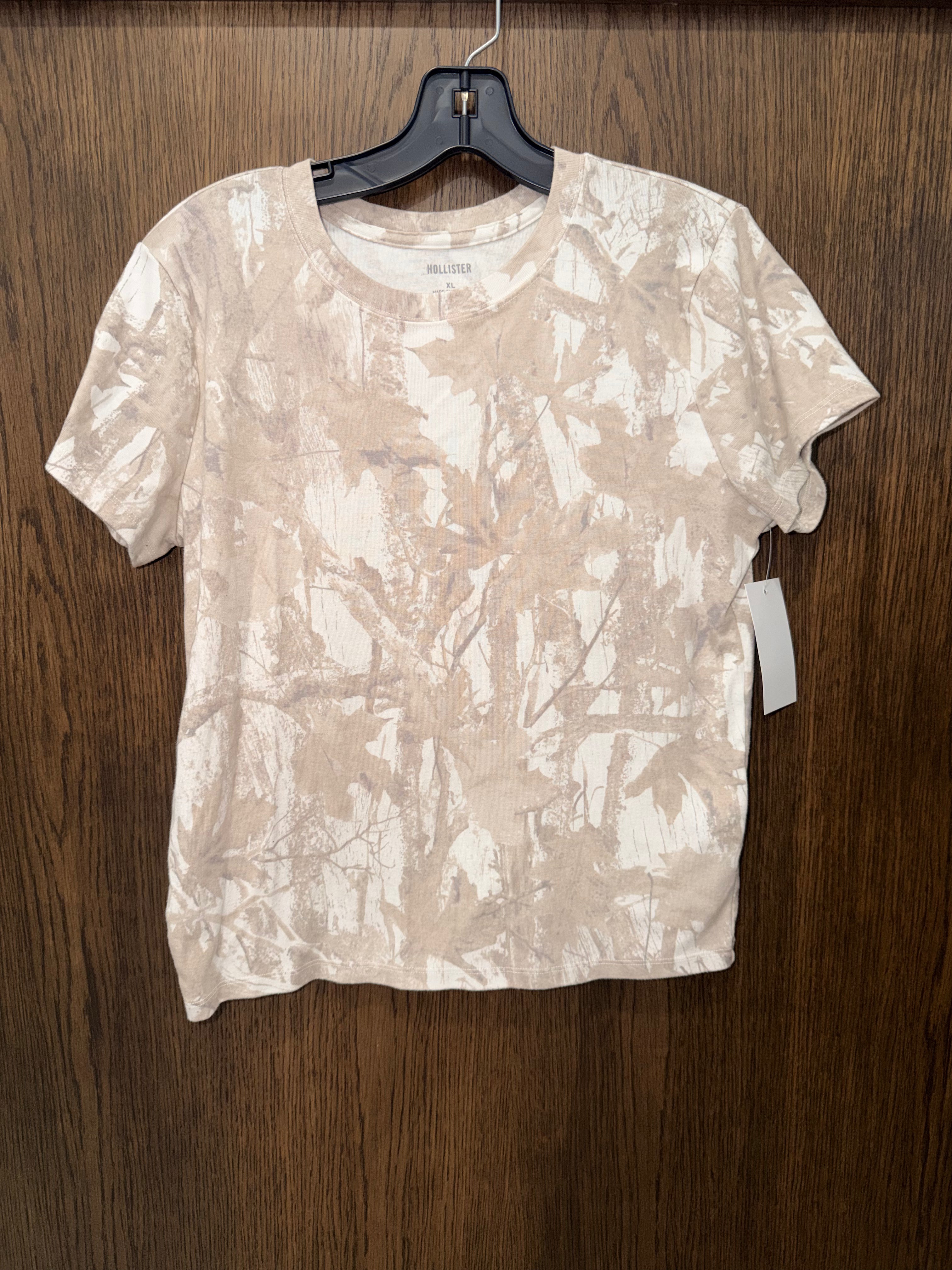 Hollister Camo Women’s Baby Crop Tee T-Shirt XL (fits like medium)