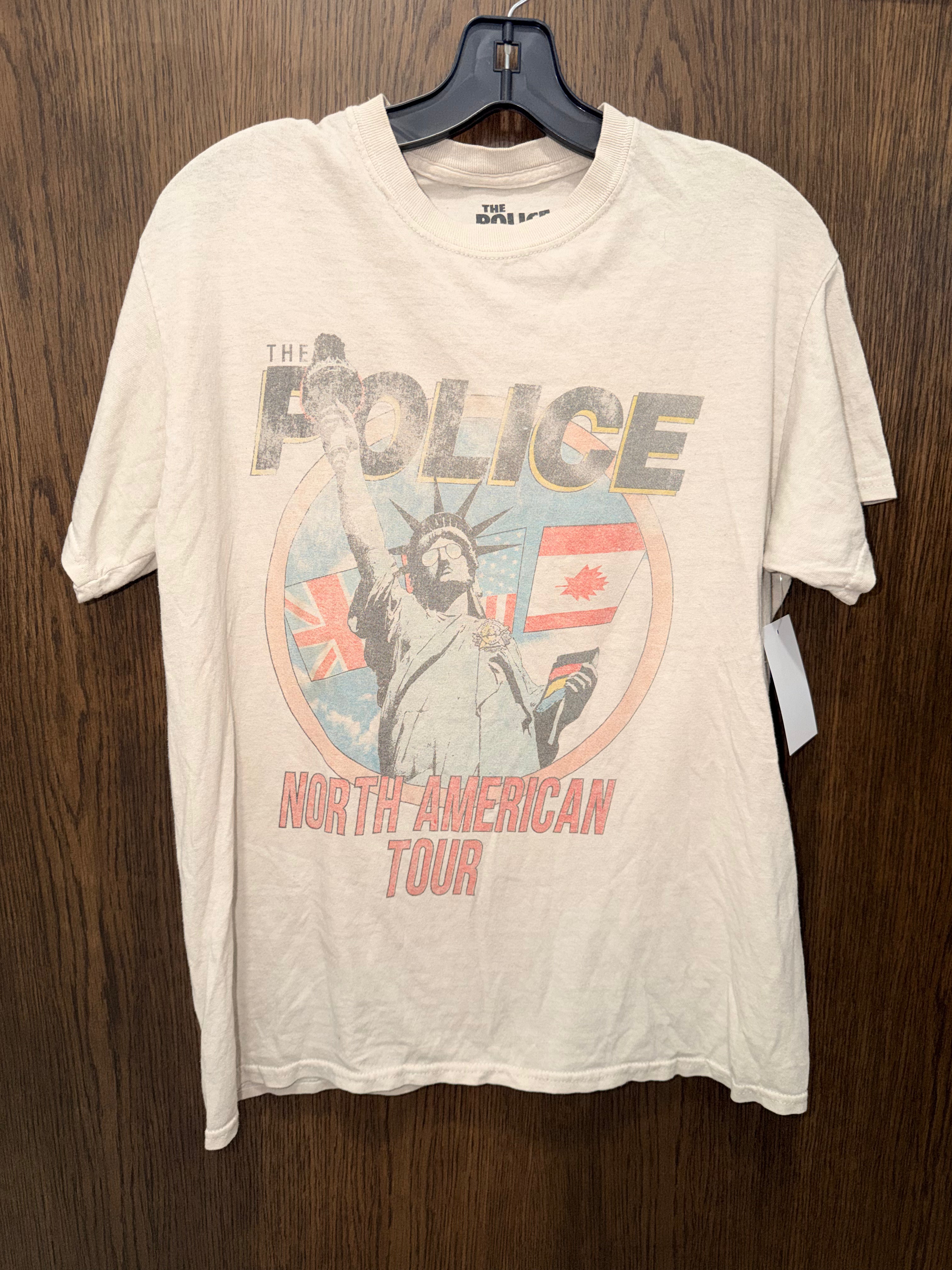 Buckle The Police Distressed Tee T-shirt Size Small