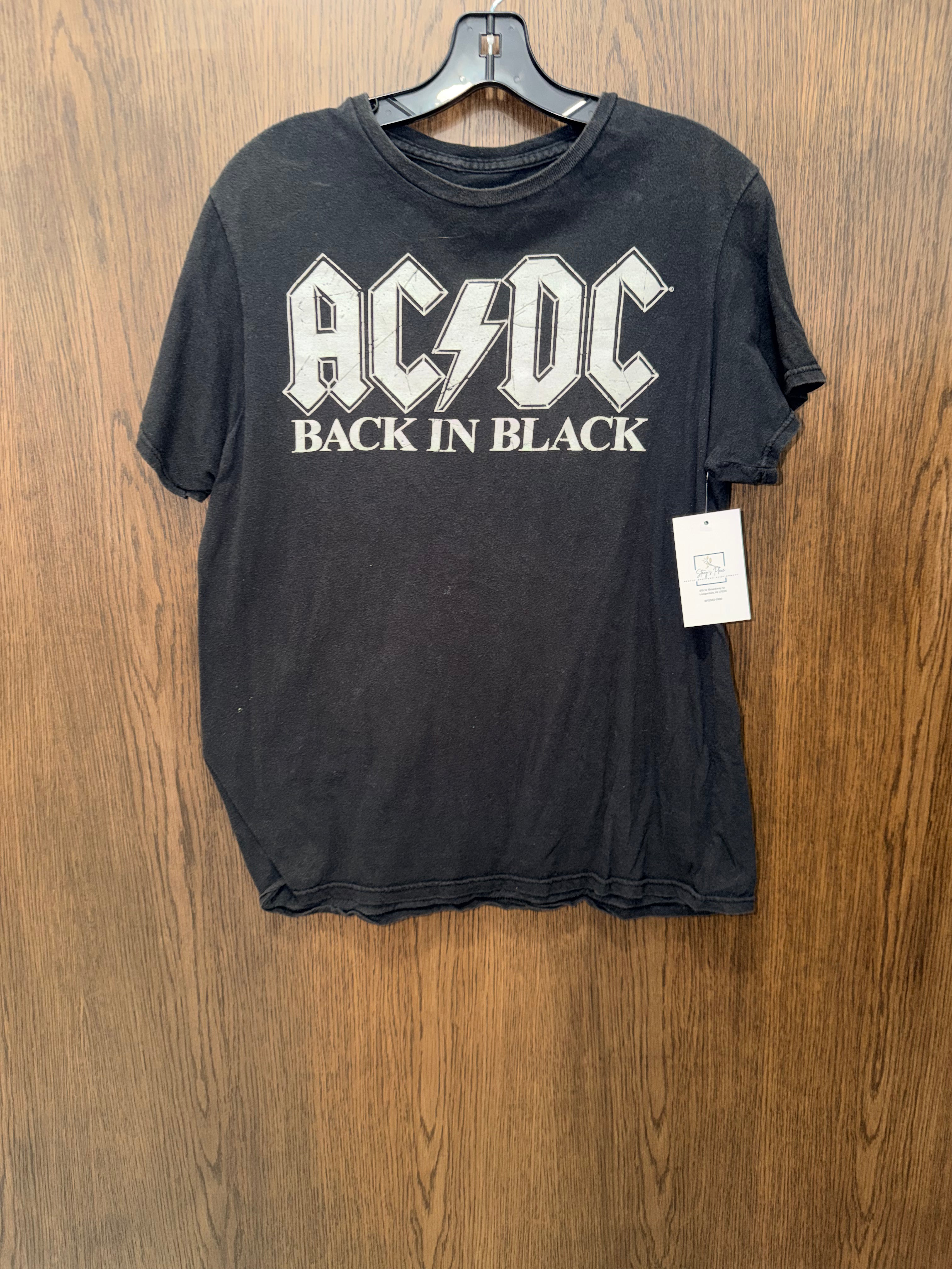 Buckle AC/DC Distressed Tee T-shirt Size Medium