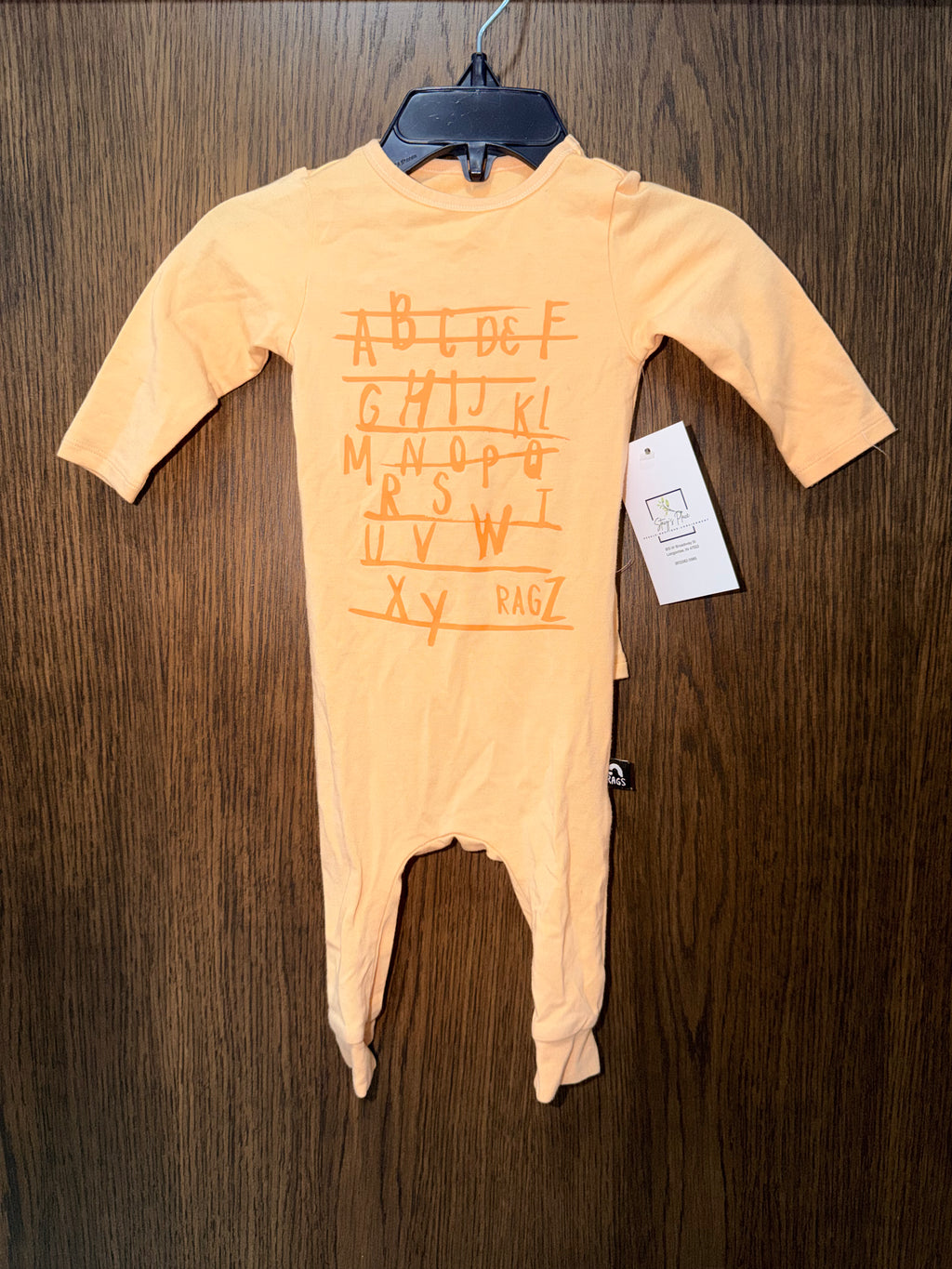 Rags ABC Boys  Bamboo Romper 0-3 Months