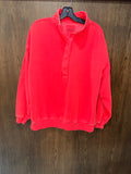 Aerie Oh Snap Oversized Pullover Sweatshirt Pink Size Small