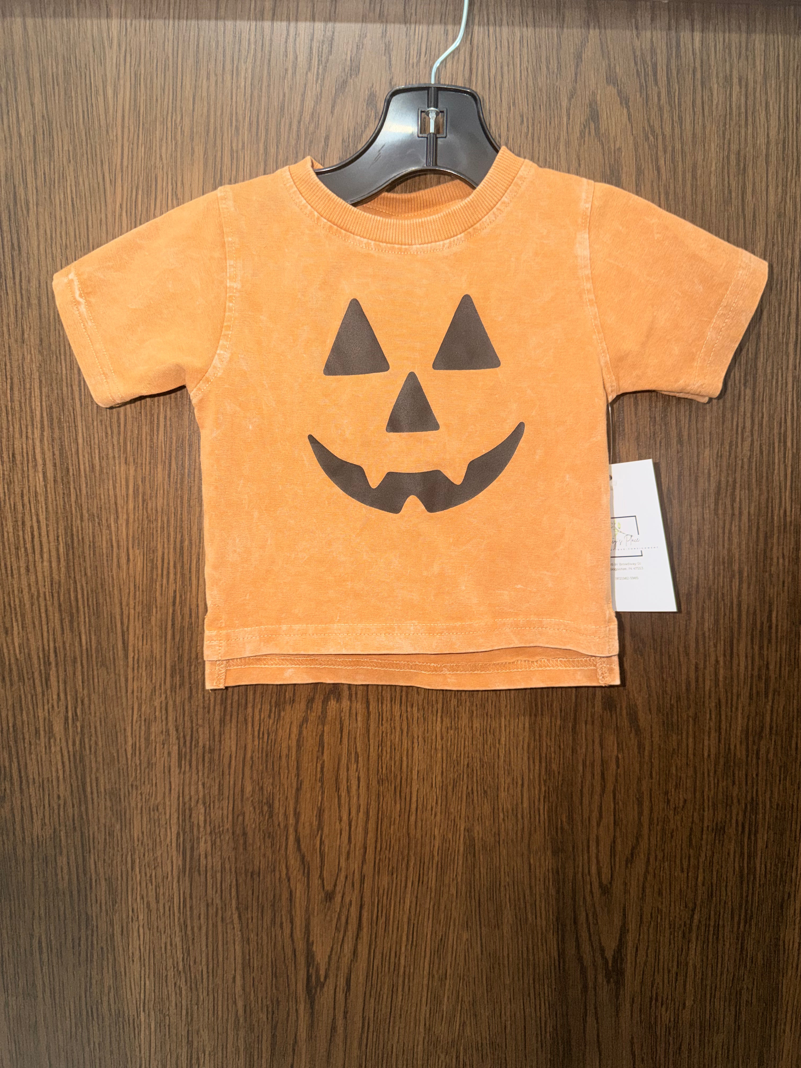 Merce & Co Jack-o-Lantern Tee - Faded Autumn Tee 3-6 Months