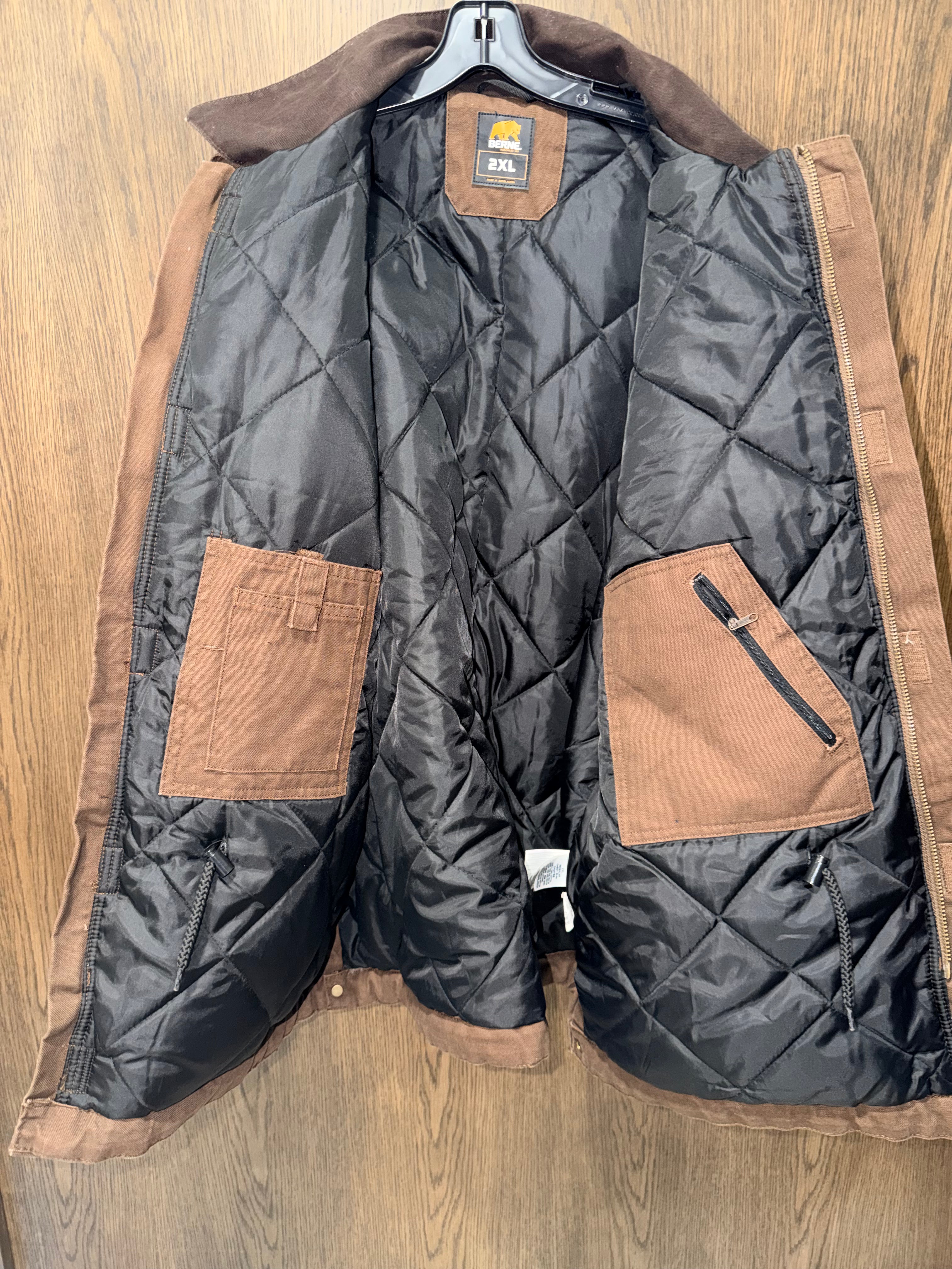 Berne Men's Heartland Washed Chore Coat Size 2X XXL