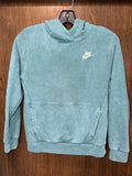 Nike Unisex Bicoastal Teal Wash Pullover Hoodie Size YL 12/14