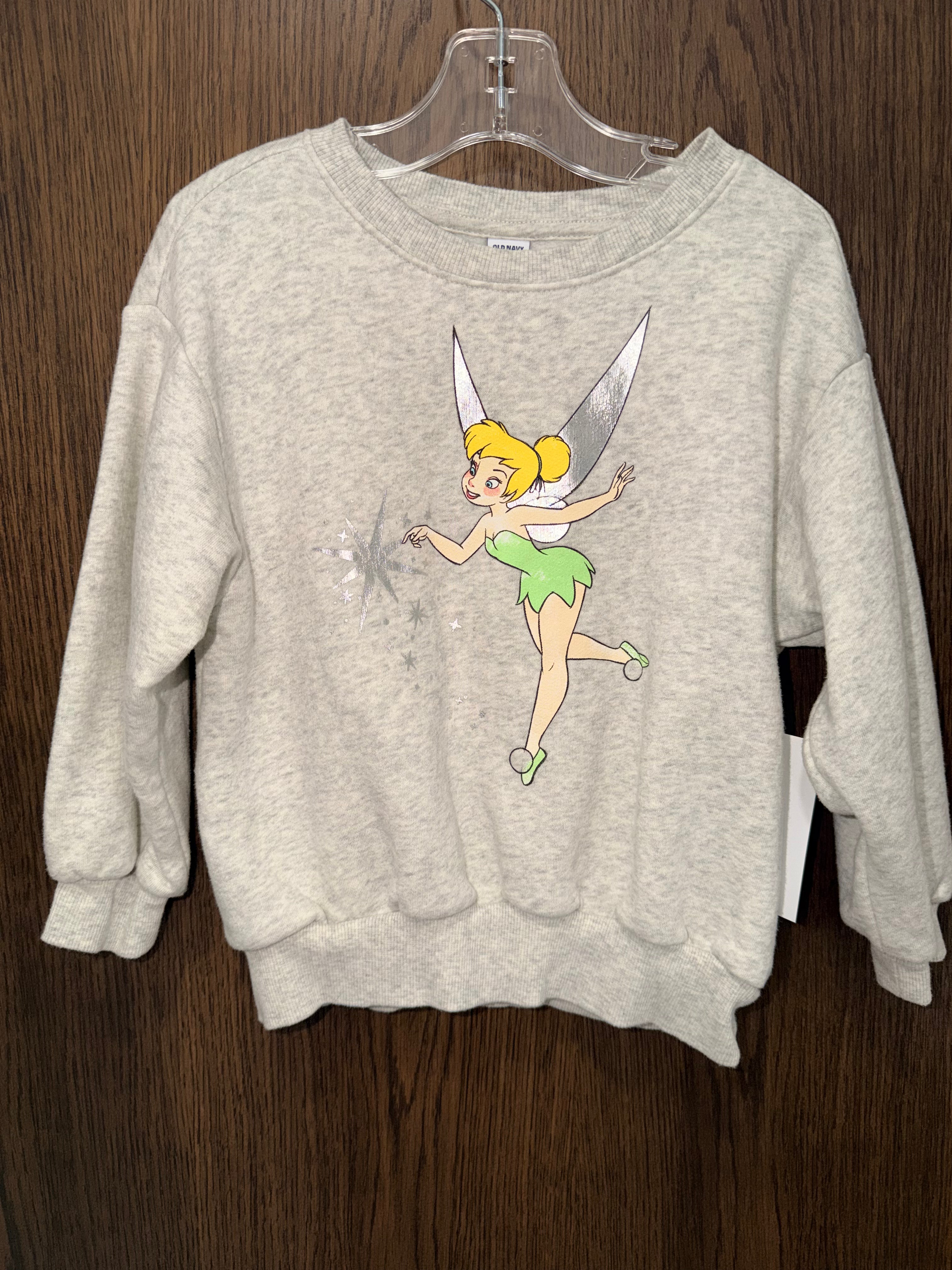 Old Navy x Disney Tinkerbell Crew Sweatshirt Size 4T
