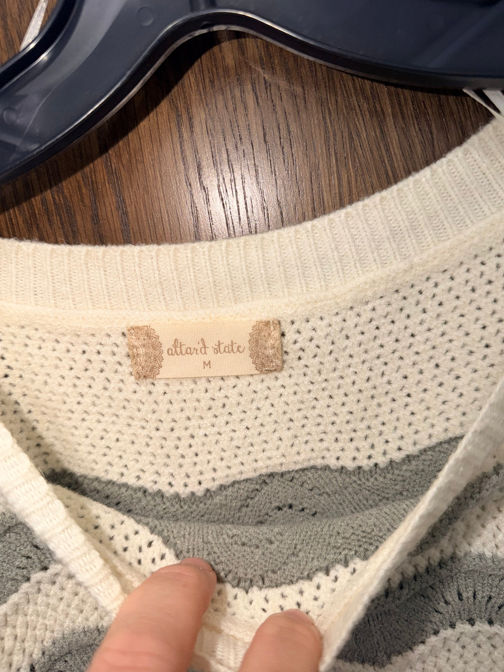 Altar'd State Women’s 
Kelsey Striped Cropped Sweater Size Medium
