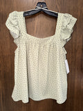 Betsey’s Boutique Flutter Sleeve Tank Top Size Small