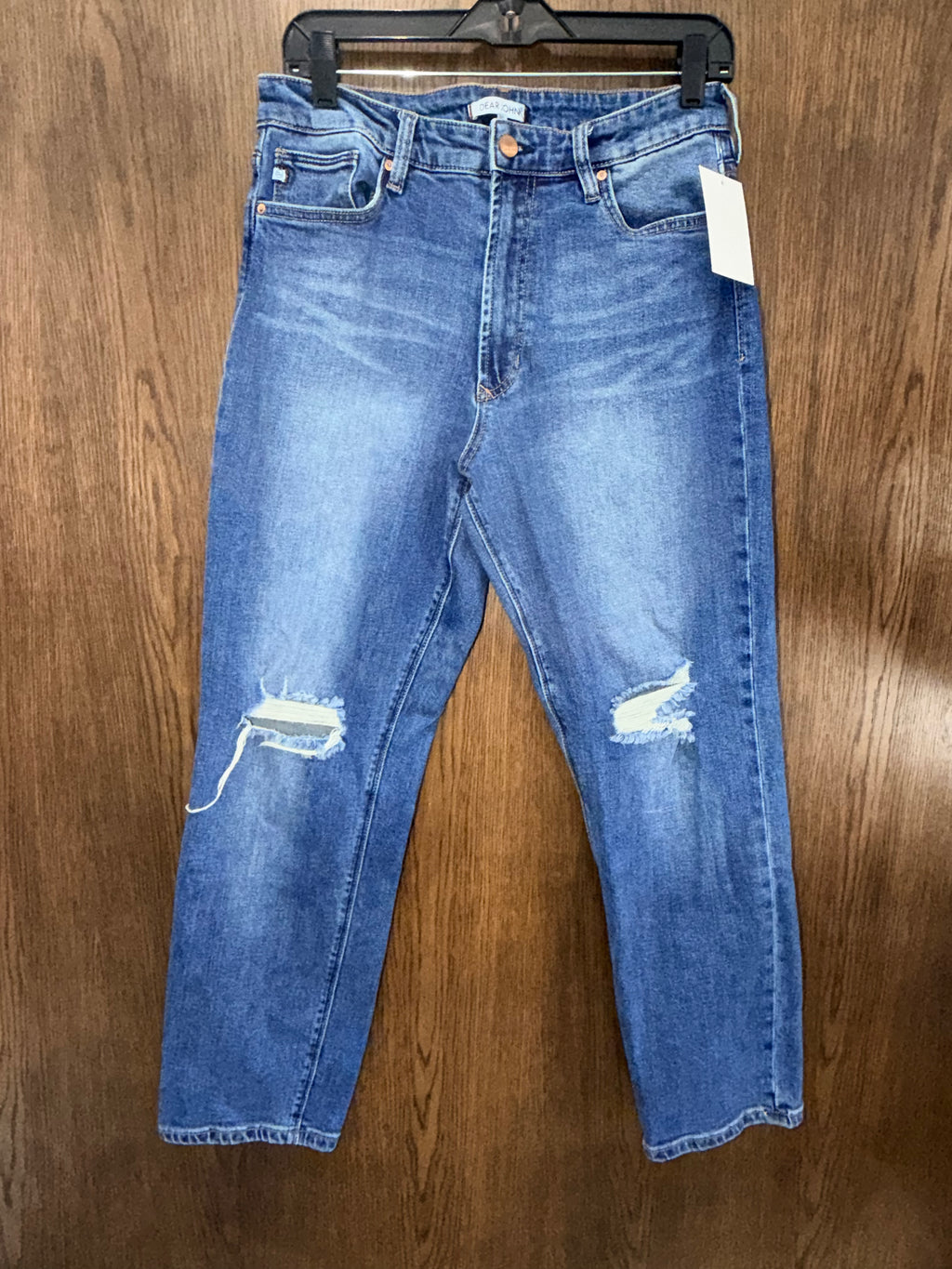 Dear John Jodi Straight Leg High Rise Crop Jeans Size 30