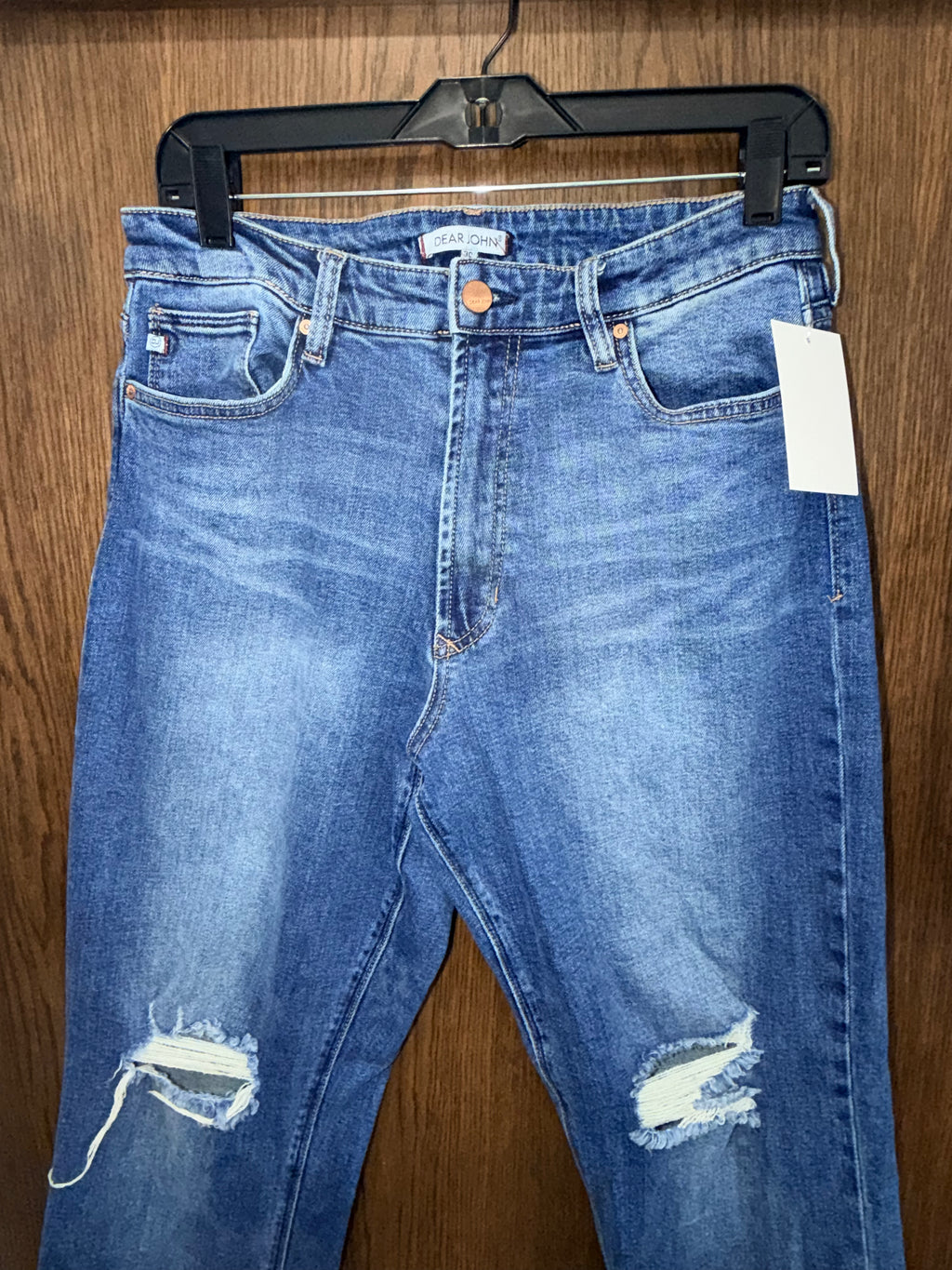 Dear John Jodi Straight Leg High Rise Crop Jeans Size 30