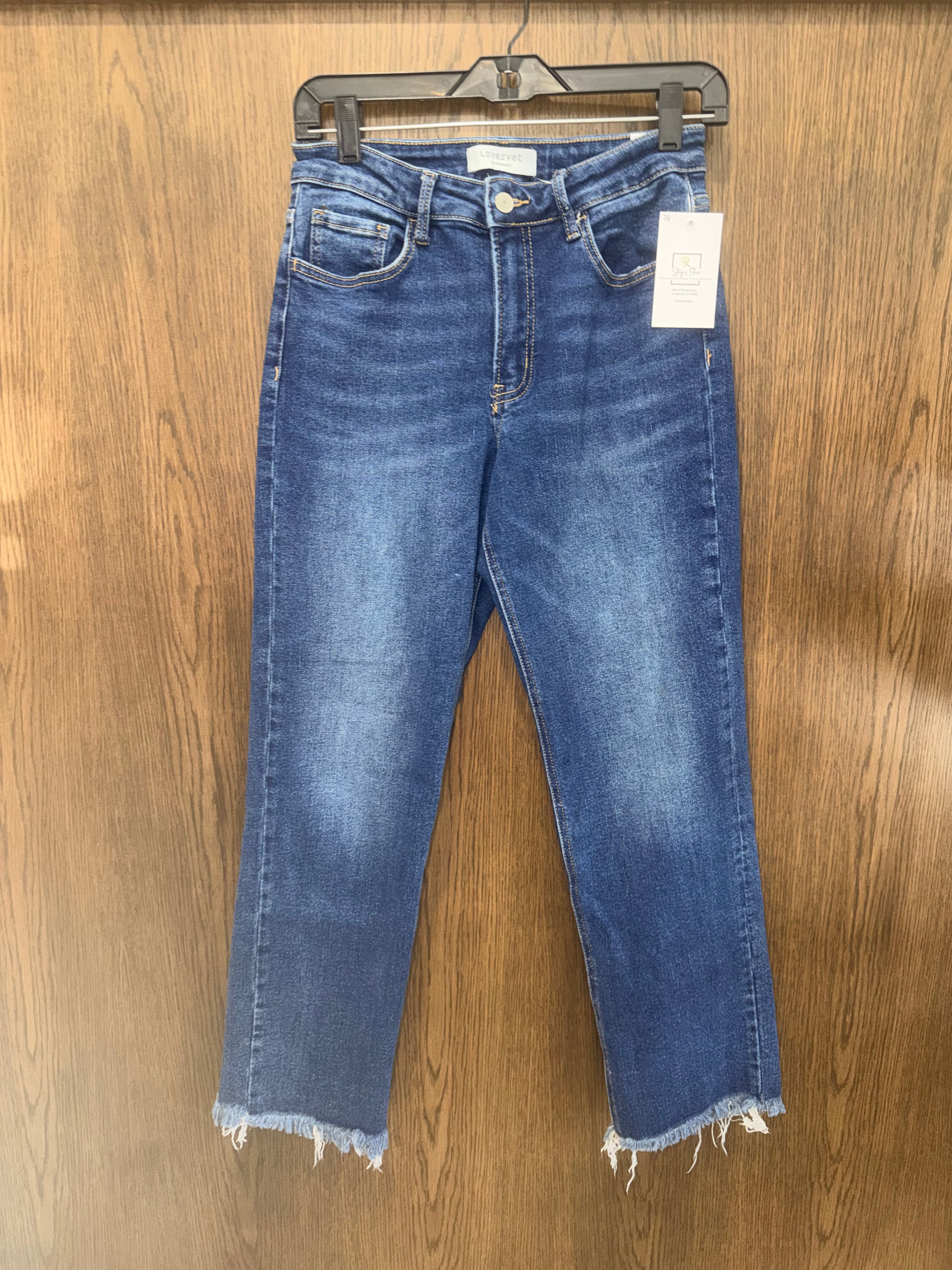 Lovervet High Rise Straight Crop Jeans Size 7/28