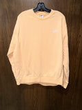 Nike Women’s Club Fleece Peach Crewneck Sweatshirt XL