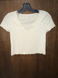 Mi Ami Women’s Ribbed Cropped Top Size XS