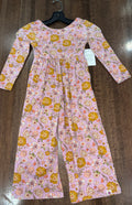 Cheeky Plum Girls Ivy in Retro Blooms Romper Size 3T