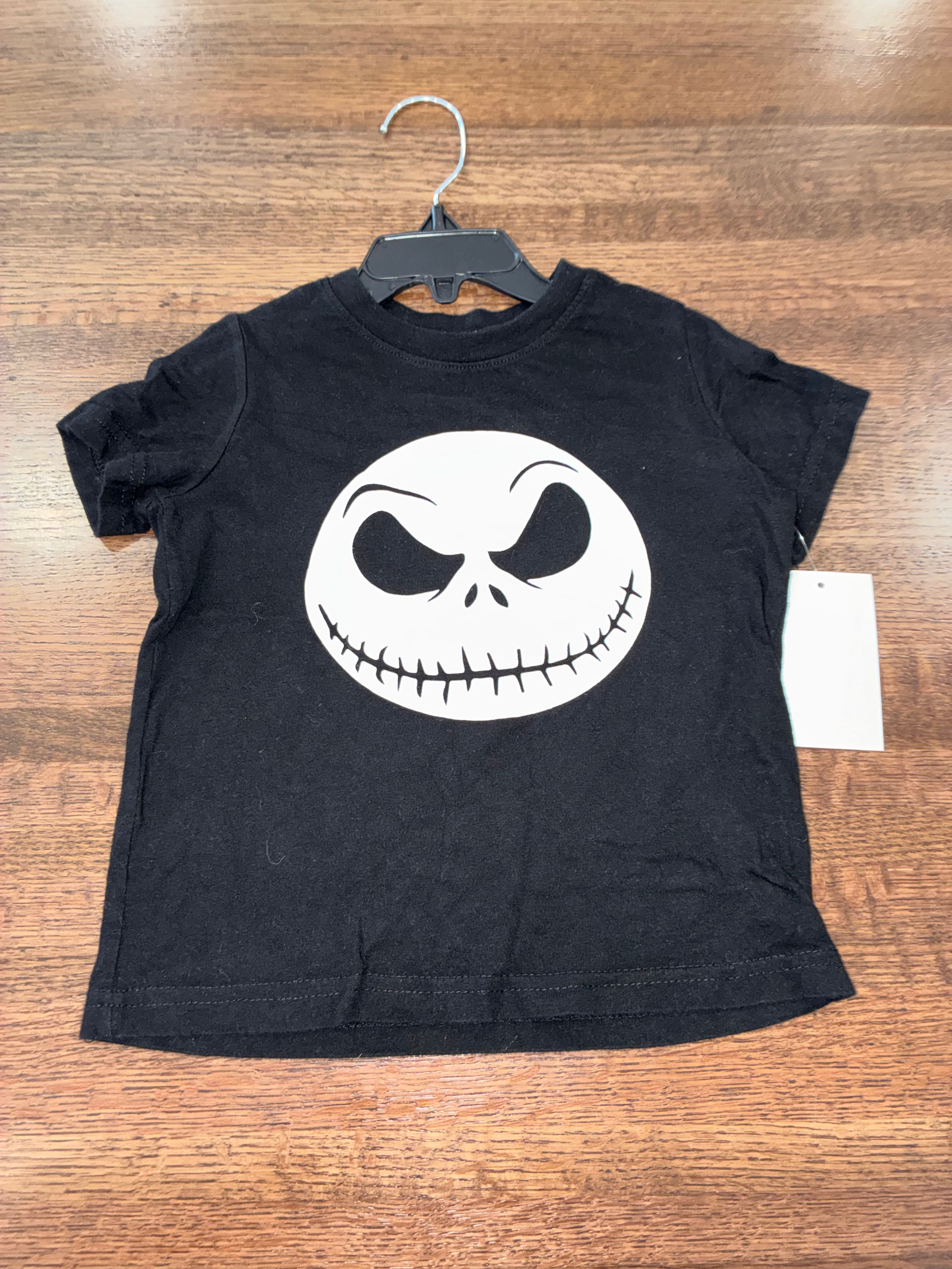 The Nightmare Before Christmas Jack Skellington Face Graphic Tee Size 3T