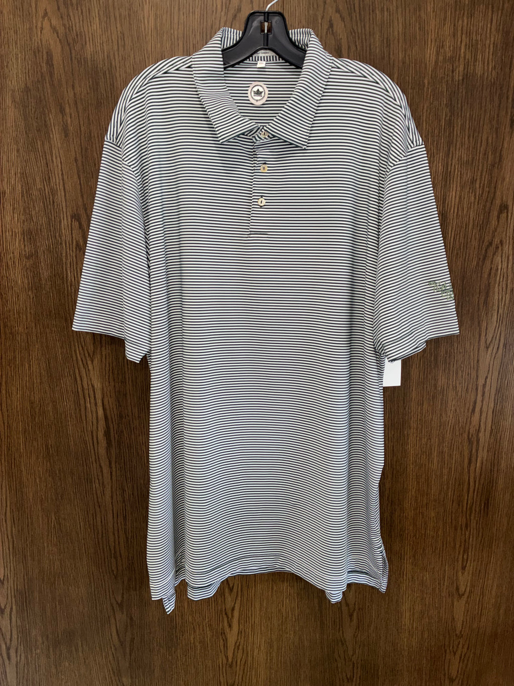Peter Millar x Pete Dye Crown Striped Golf Polo Size XXL