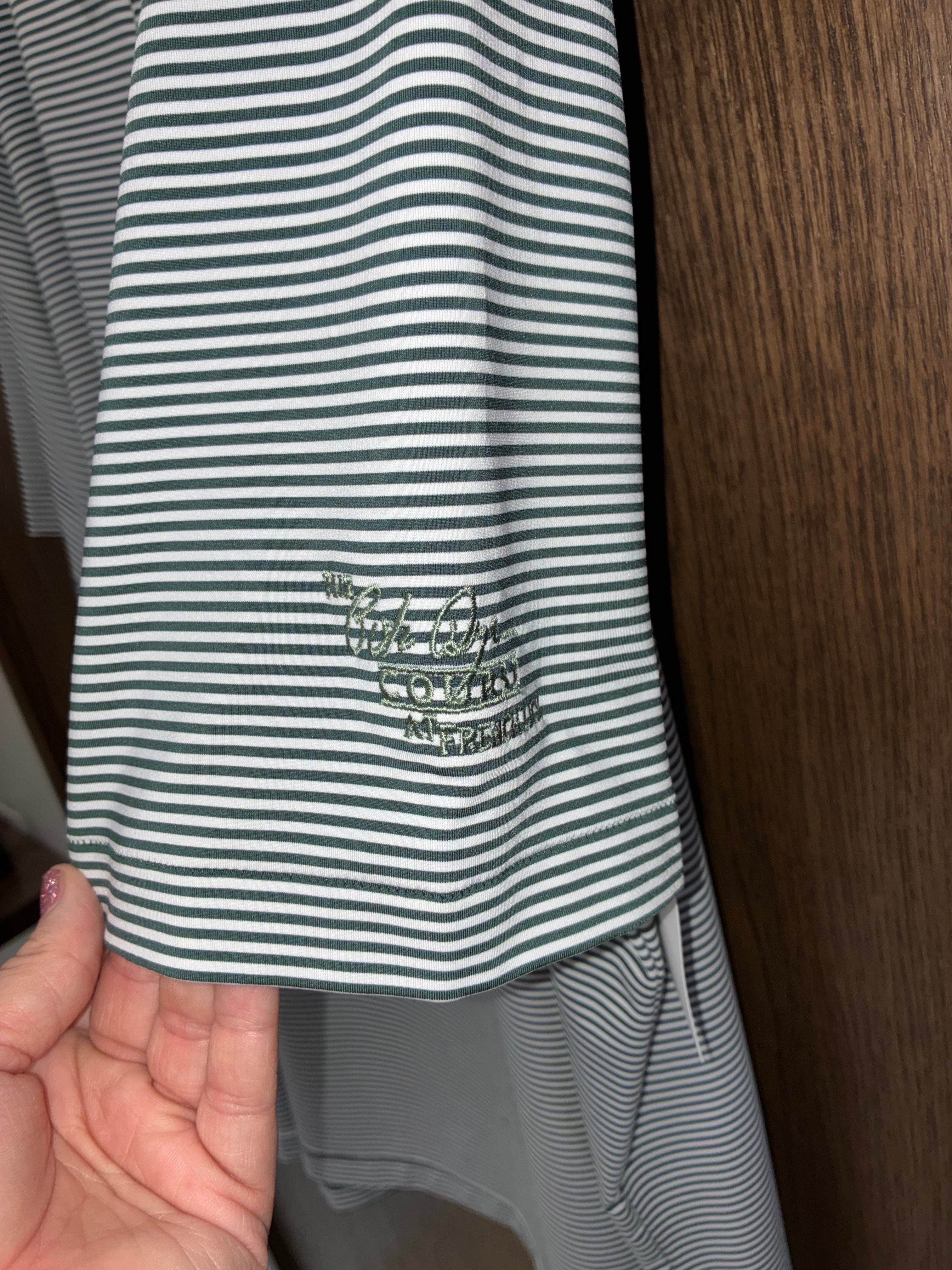 Peter Millar x Pete Dye Crown Striped Golf Polo Size XXL