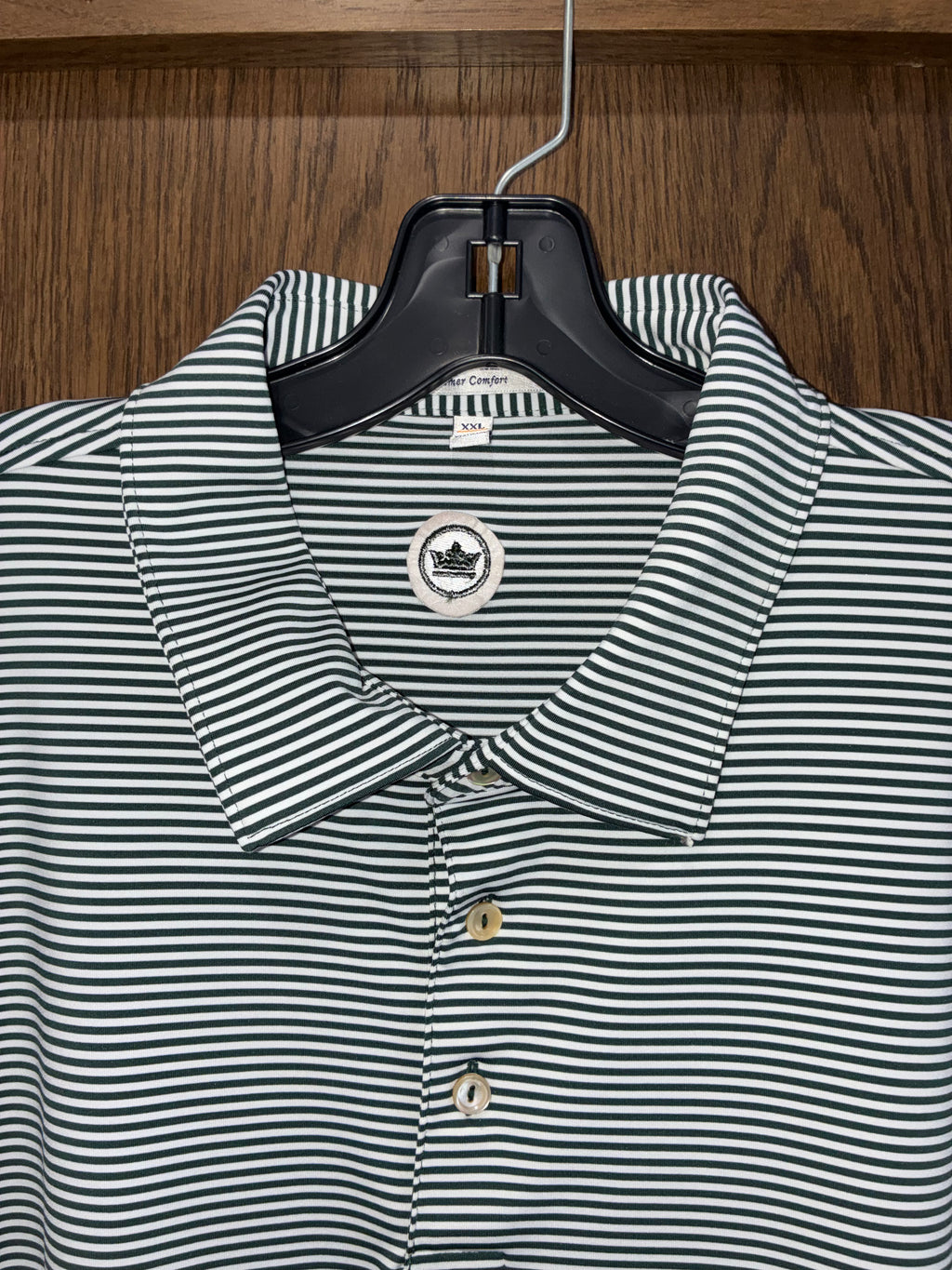 Peter Millar x Pete Dye Crown Striped Golf Polo Size XXL