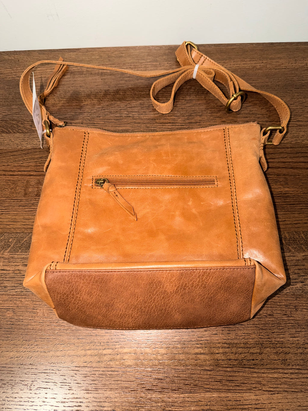 The Sak Ashland Leather Crossbody Tobacco Floral Embossed Tan Boho Bag