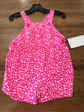 OshKosh B’Gosh Baby B’Gosh Girls Pink Floral Shortall Romper 18M Y2K