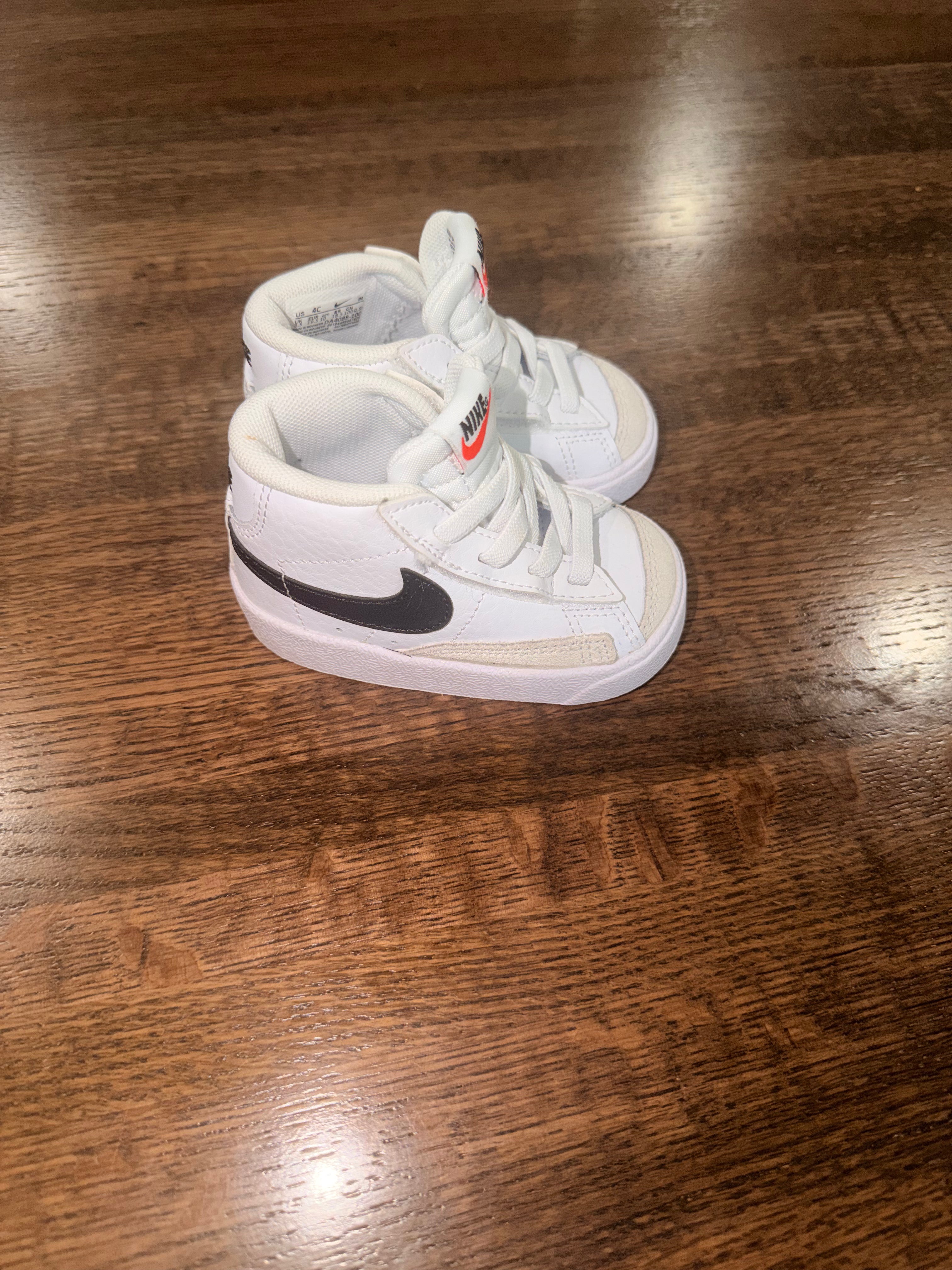 Nike Blazer Mid 77 Toddler Easy On Shoes Size 3.5C