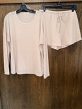 Boutique Women’s Oatmeal Waffle Knit Matching Set Size XL