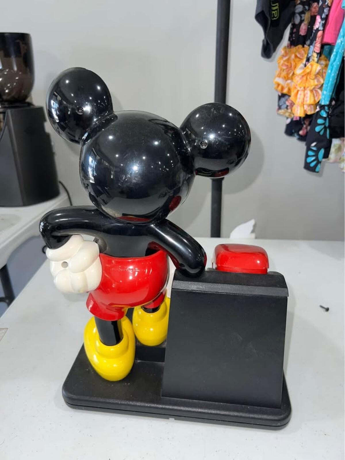 Vintage Disney Mickey Mouse AT&T Landline 15"Tall Push Button Telephone 1990