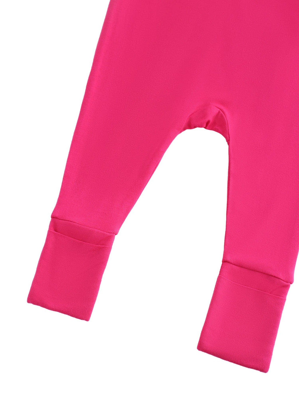 PoshTOT Hot Pink Bamboo Baby Convertible Zippy Romper: 9-12M