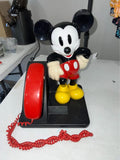 Vintage Disney Mickey Mouse AT&T Landline 15"Tall Push Button Telephone 1990