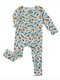 PoshTOT Lizards & Bugs Bamboo Baby Convertible Zippy Romper: 18-24M