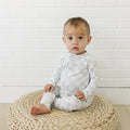 Ava+Oliver Bamboo Ocean Checkers Convertible Zippy Romper 0-3mos NWT