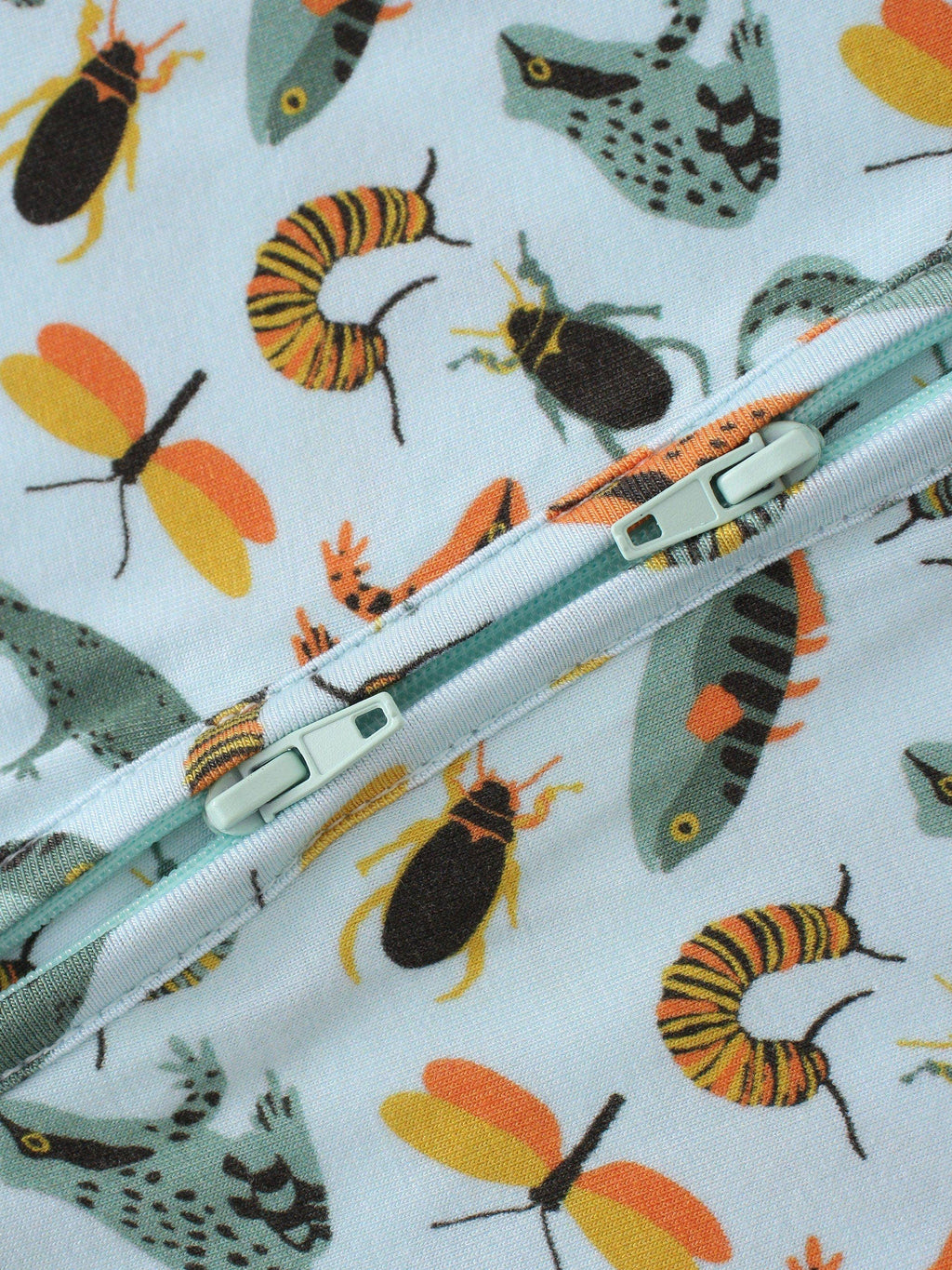PoshTOT Lizards & Bugs Bamboo Baby Convertible Zippy Romper: 6-9M