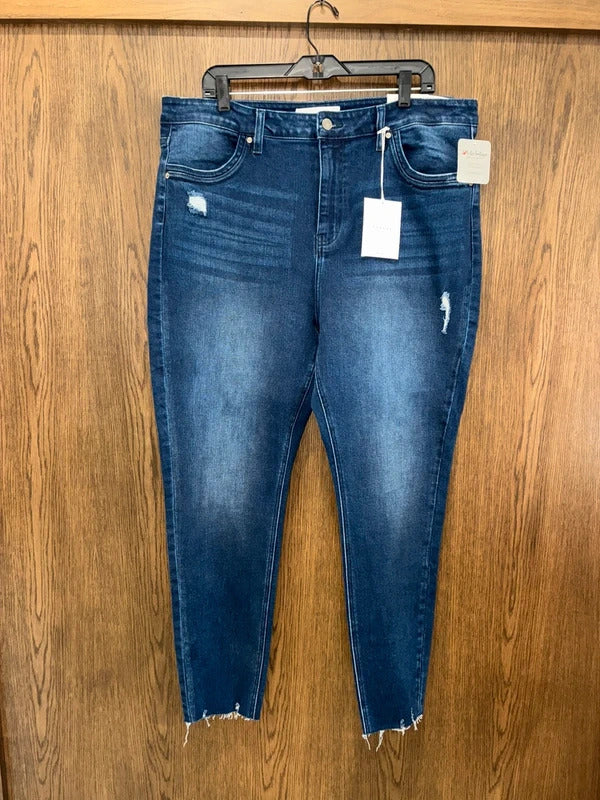 KanCan Women’s High Rise Ankle Skinny Jeans Size 3XL  NWT