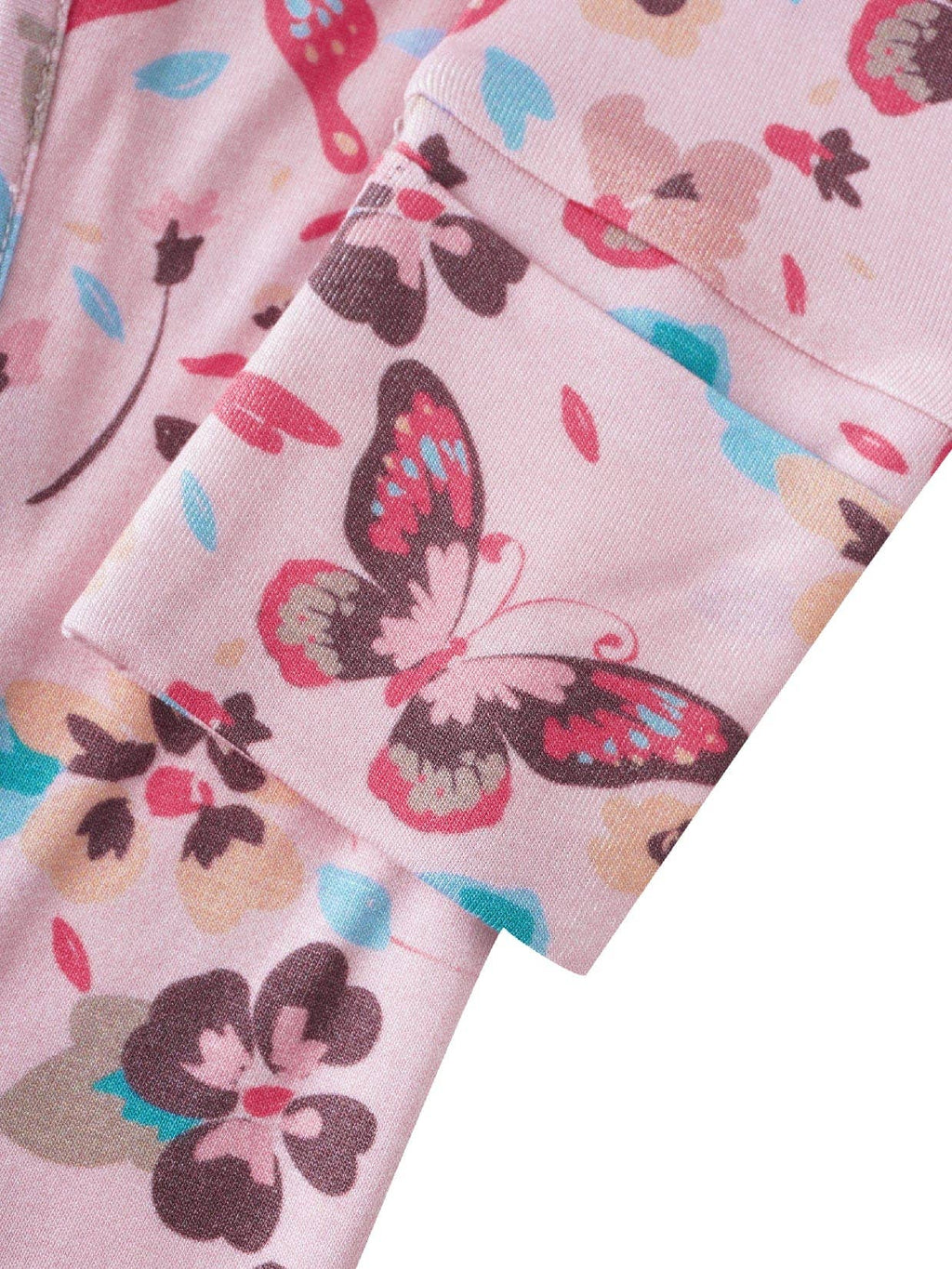 PoshTOT Butterfly Bamboo Baby Convertible Zippy Romper: 6-9M