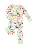 PoshTOT Little Yellow Sheep Bamboo Baby Convertible Zippy Romper: 18-24M