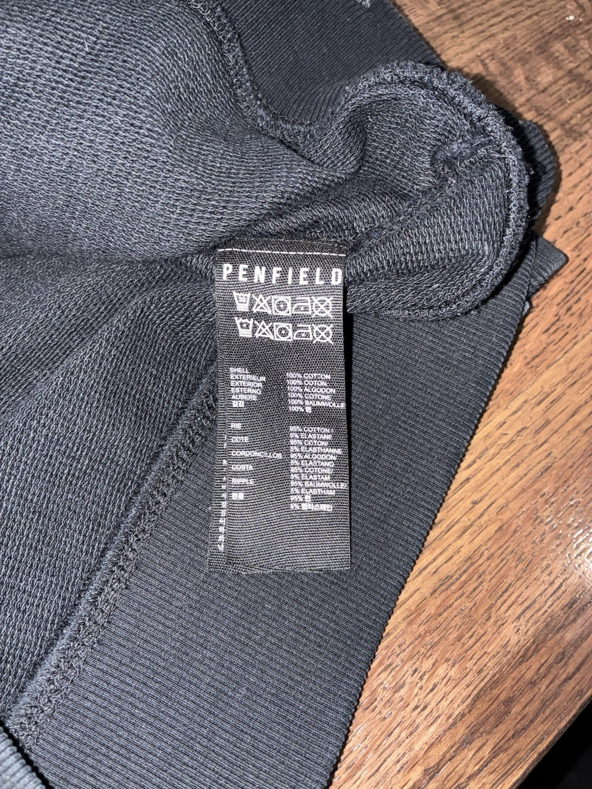 Penfield Crewneck Sweatshirt Outerwear Black Mens Size Small Pullover
