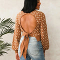 Buckle Willow & Root Open Back Tie Sweater Size Medium
